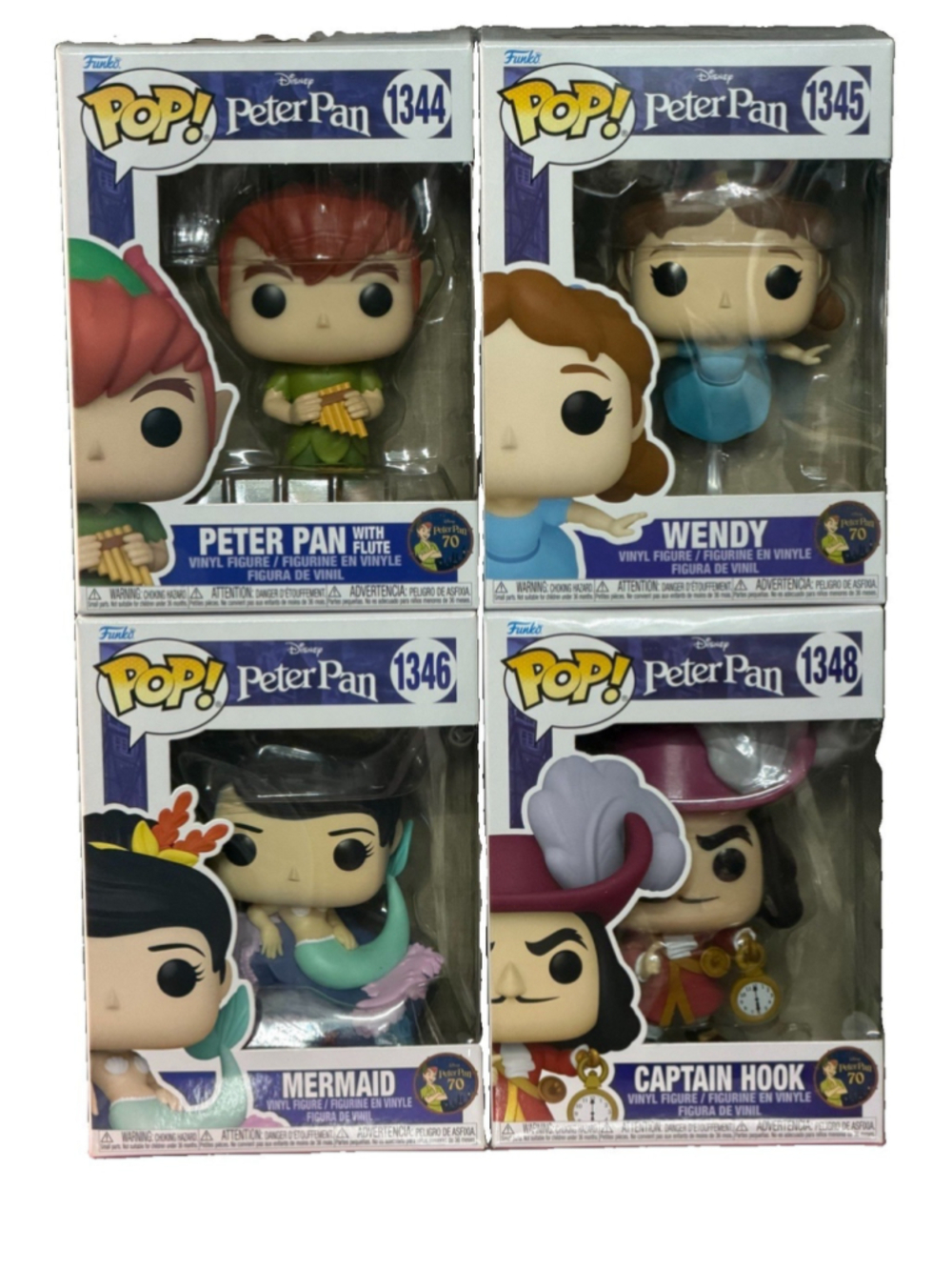 Funko Pop! Disney Peter Pan 70th Anniversary Complete Set (5 Figures) #1344–1348